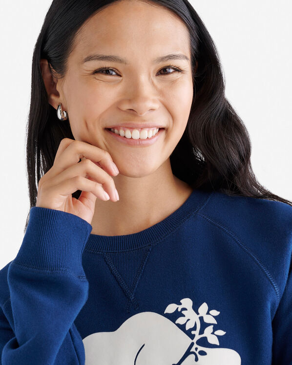 Chandail original à col rond en molleton de coton bio Chandail original à col rond en molleton de coton bio