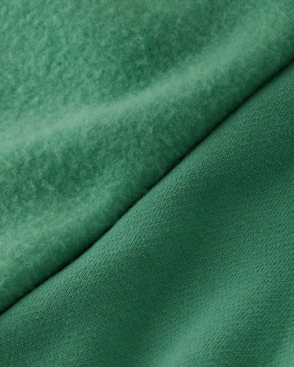 Pantalon ajusté à cheville côtelée en molleton de coton bio pour fille