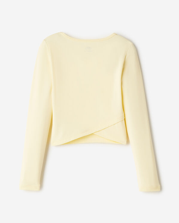 T-shirt sport &agrave; ourlet tulipe ajust&eacute; pour filles