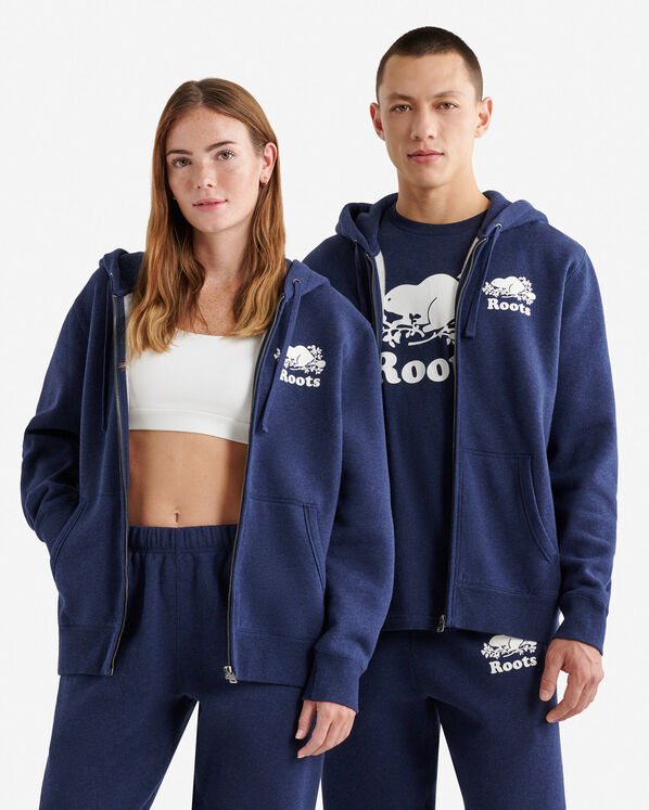 Chandail original &agrave; capuchon et glissi&egrave;re en coton bio 