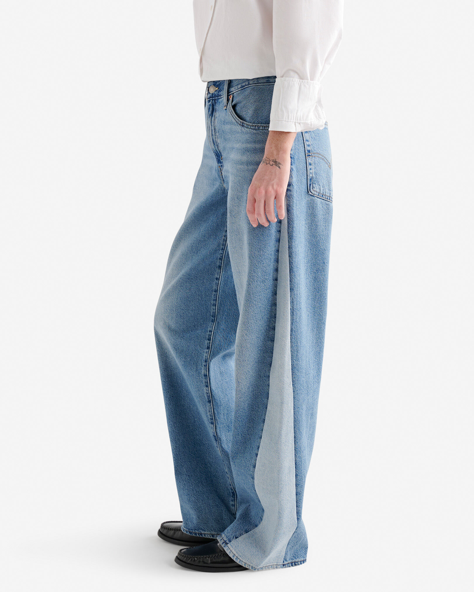 Levi's Baggy Dad Pieced Womens Jeans
