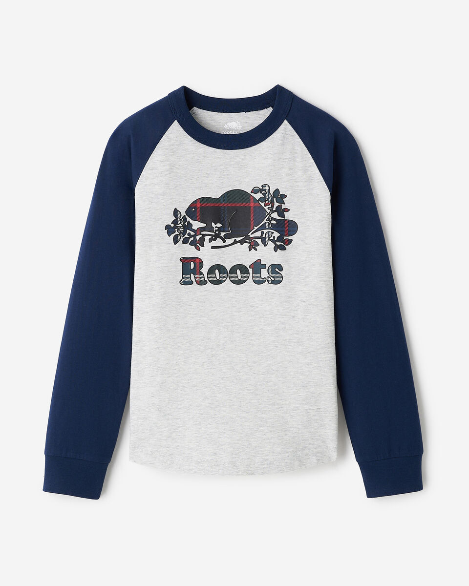 Kids Plaid Baseball T-Shirt