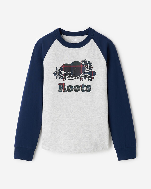 Kids Plaid Baseball T-Shirt