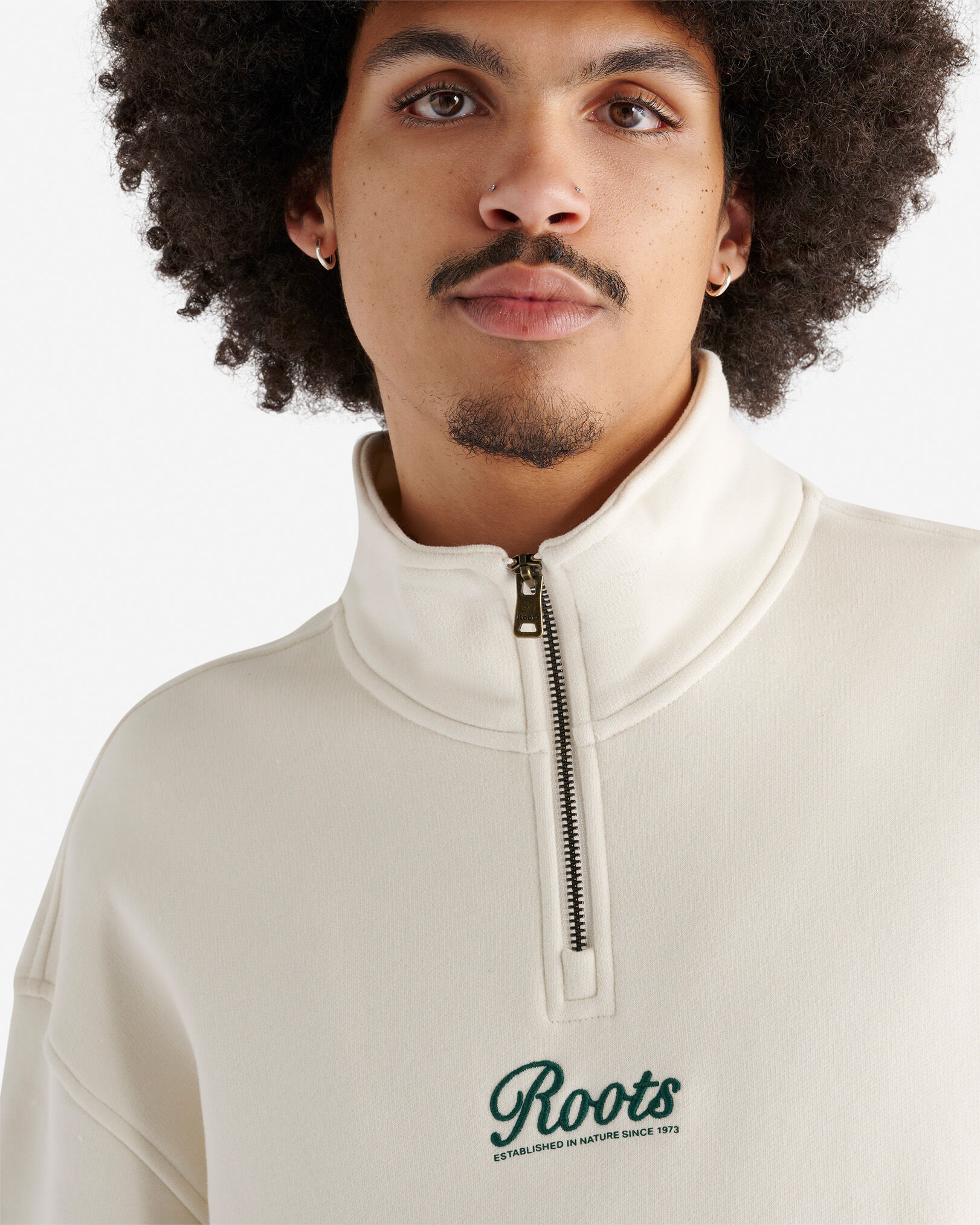 Half zip roots sweater hotsell