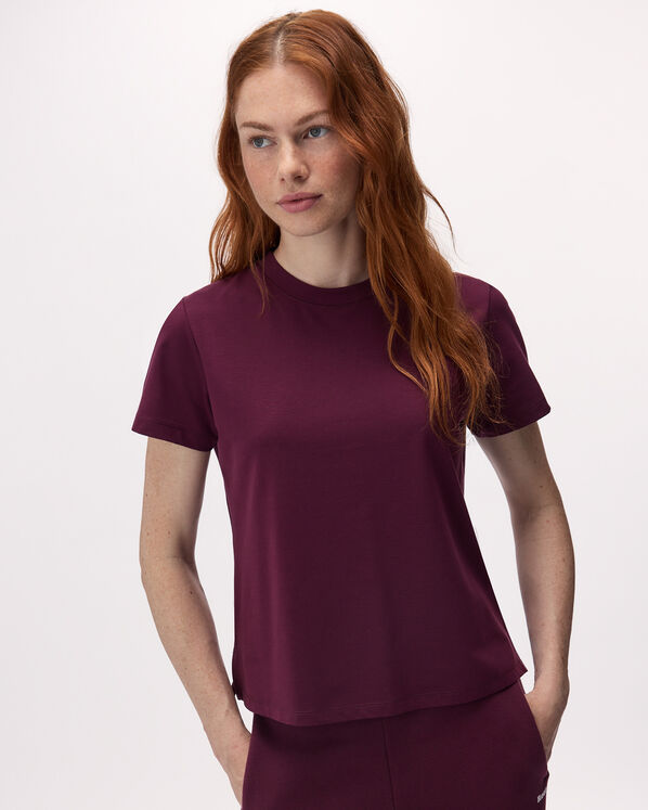 T-shirt sport &agrave; manches courtes en tricot