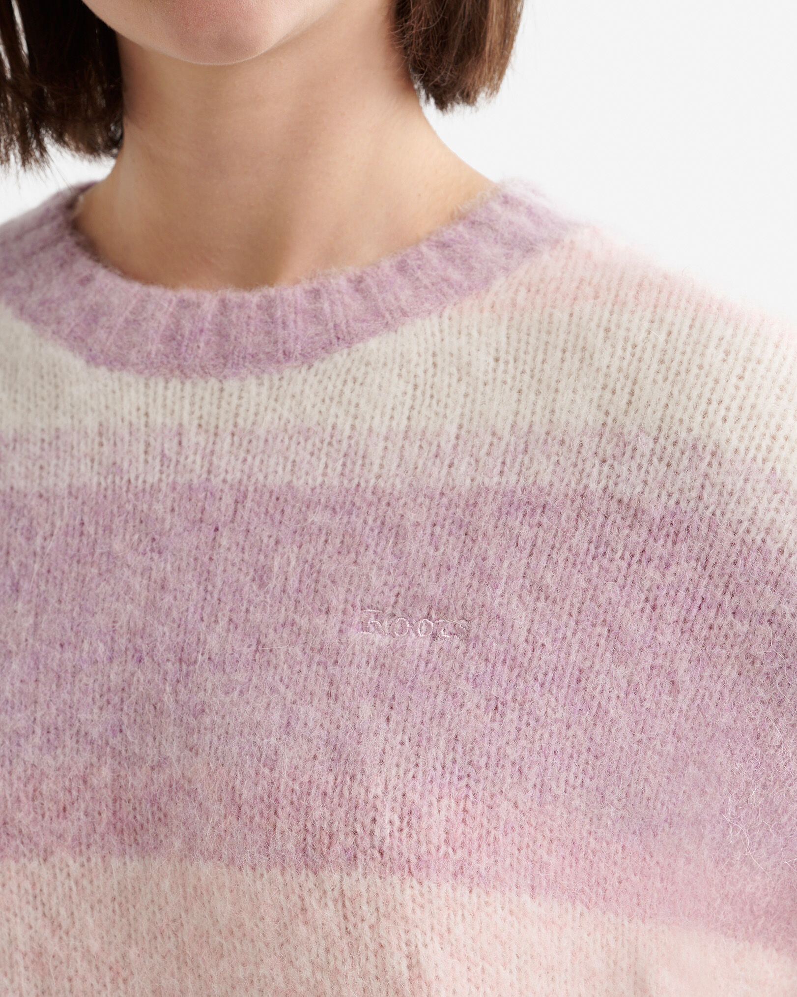 Chandail à col rond en laine d'alpaga Aurora