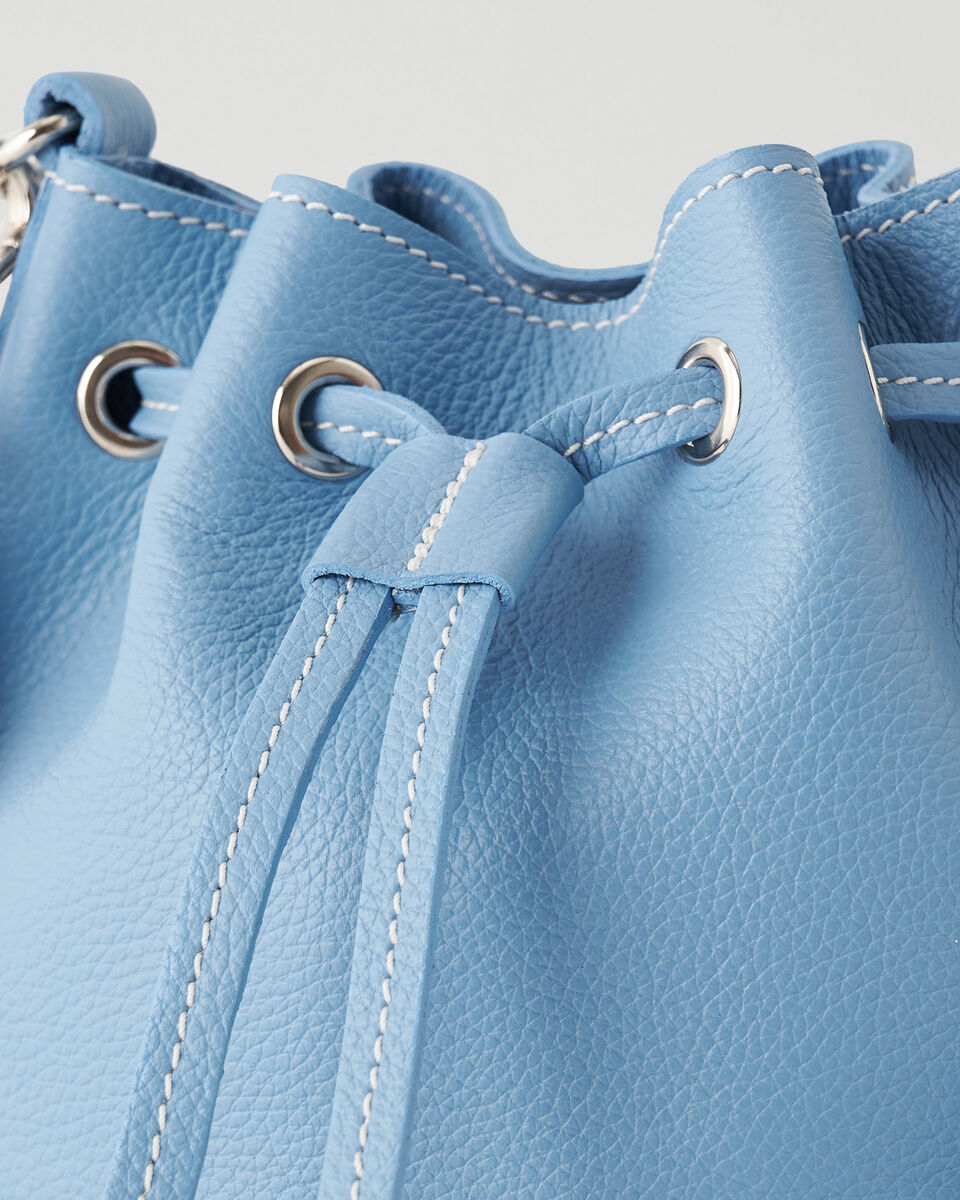 Mini sac seau en cuir Cervino