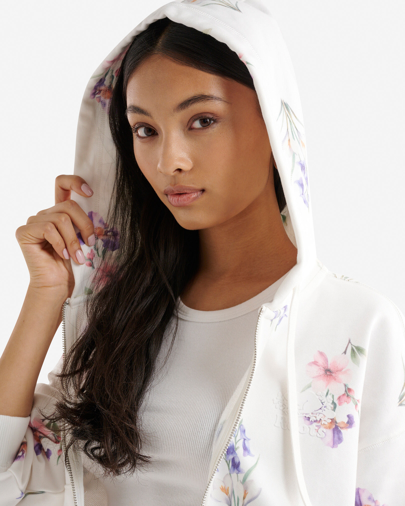 Cooper Floral Full Zip Hoodie