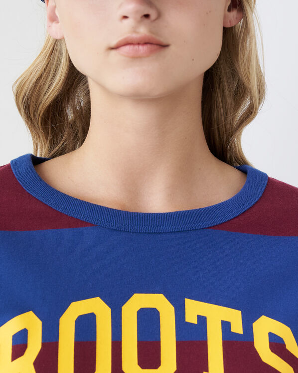 Womens Athletics Club Stripe T-shirt