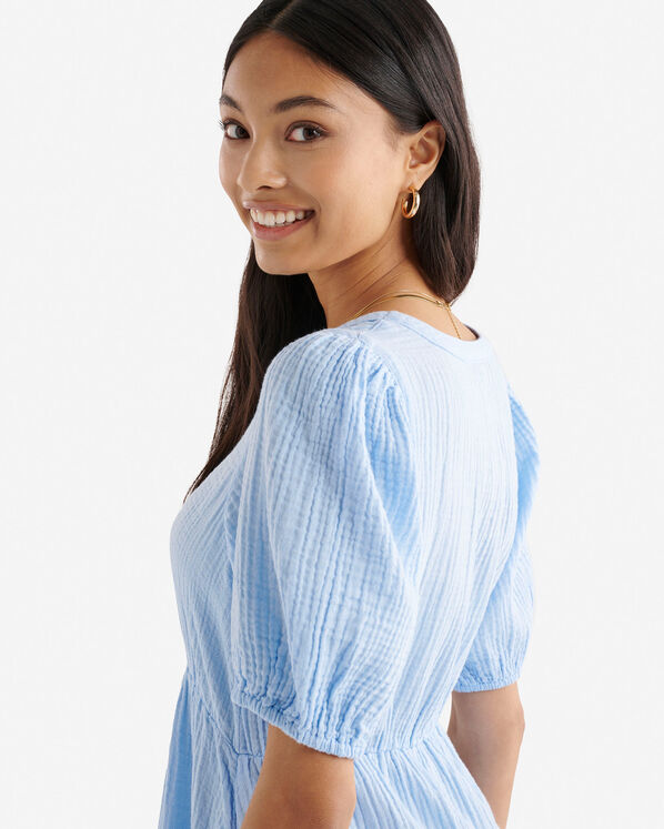 Isla Cotton Gauze Tea Dress