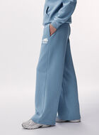 Pantalon &agrave; jambe large en molleton de coton bio Cooper