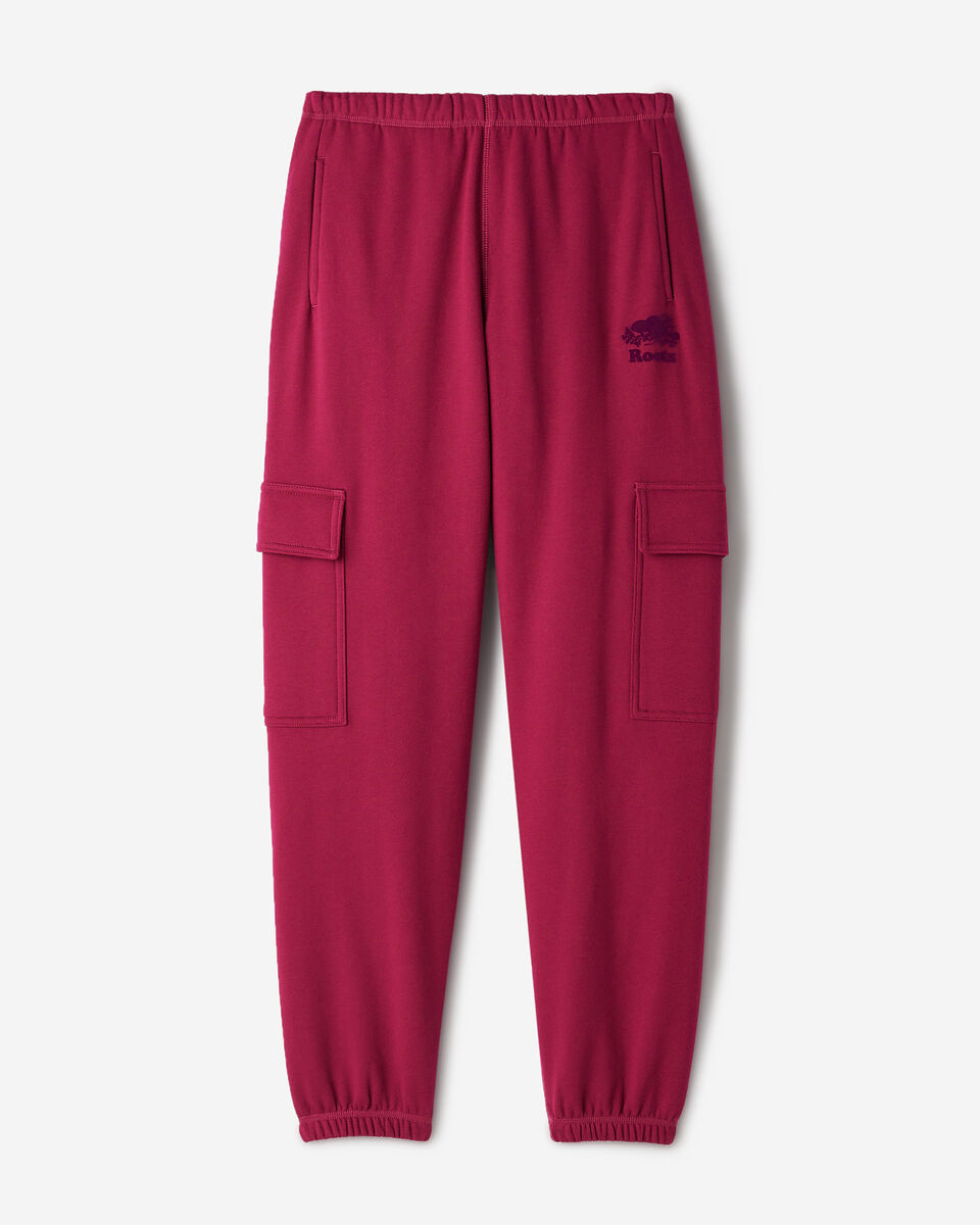 Pantalon cargo molletonn&eacute; en coton biologique Cooper