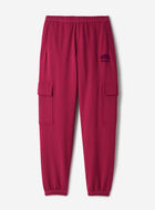 Pantalon cargo molletonn&eacute; en coton biologique Cooper