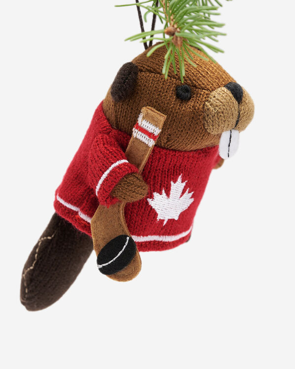 Hockey Beaver Ornament Hockey Beaver Ornament