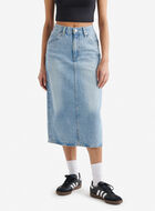 Levi's High Rise Back Slit Womens Skirt