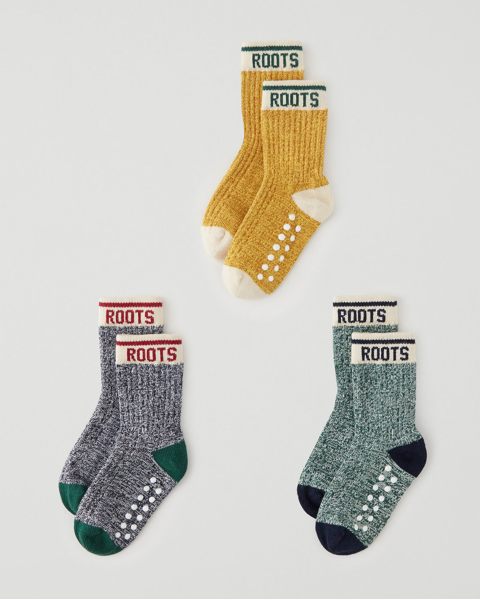 Toddler Cabin Sock 3 Pack Accessories Roots