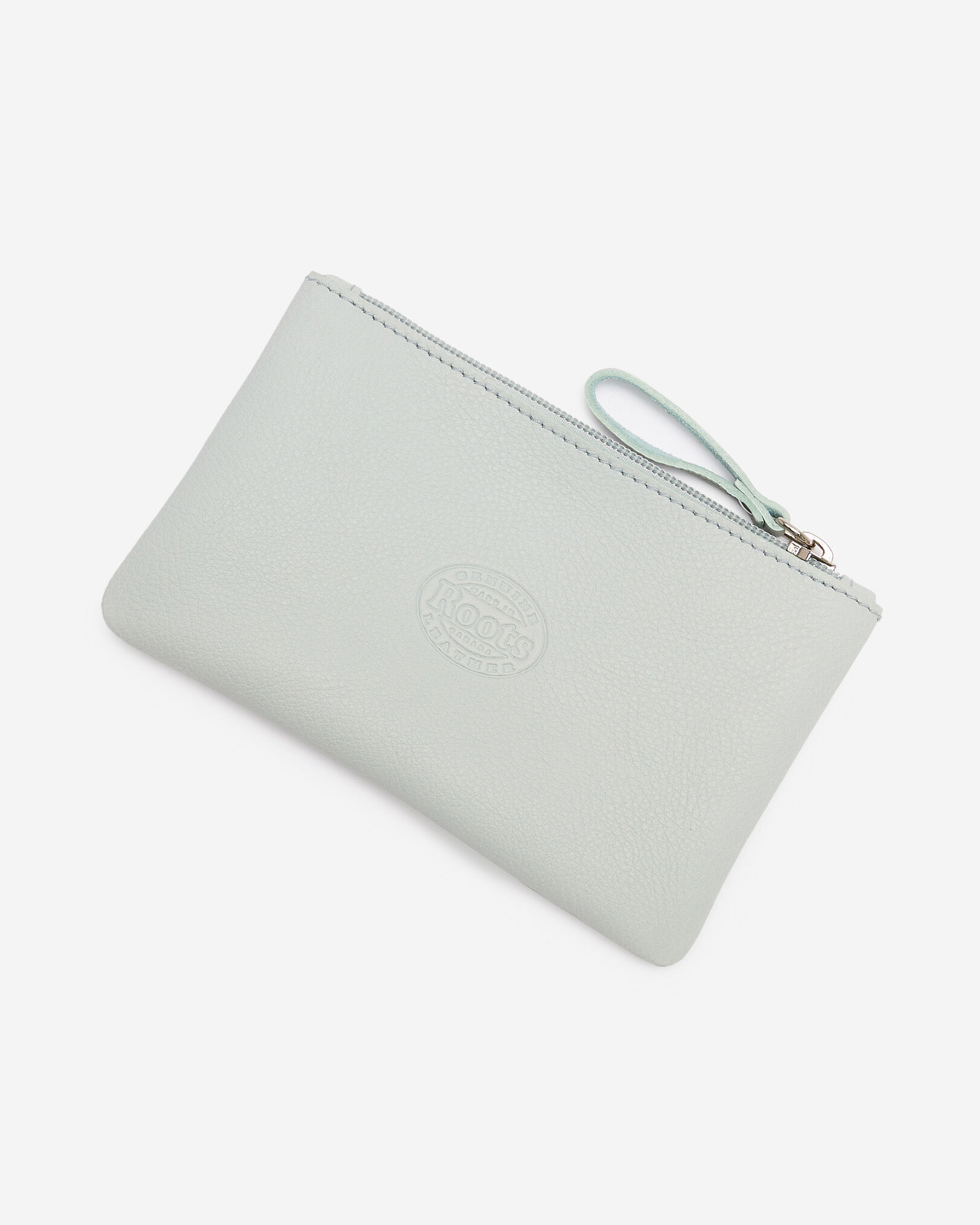 Pochette moyenne à glissière en cuir Nuage