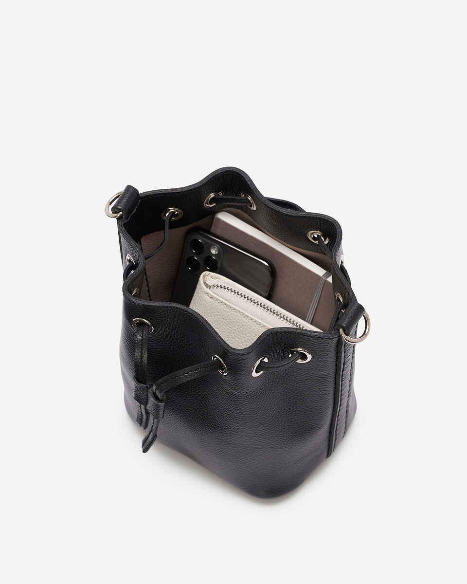 Mini sac seau 2.0 en cuir Cervino