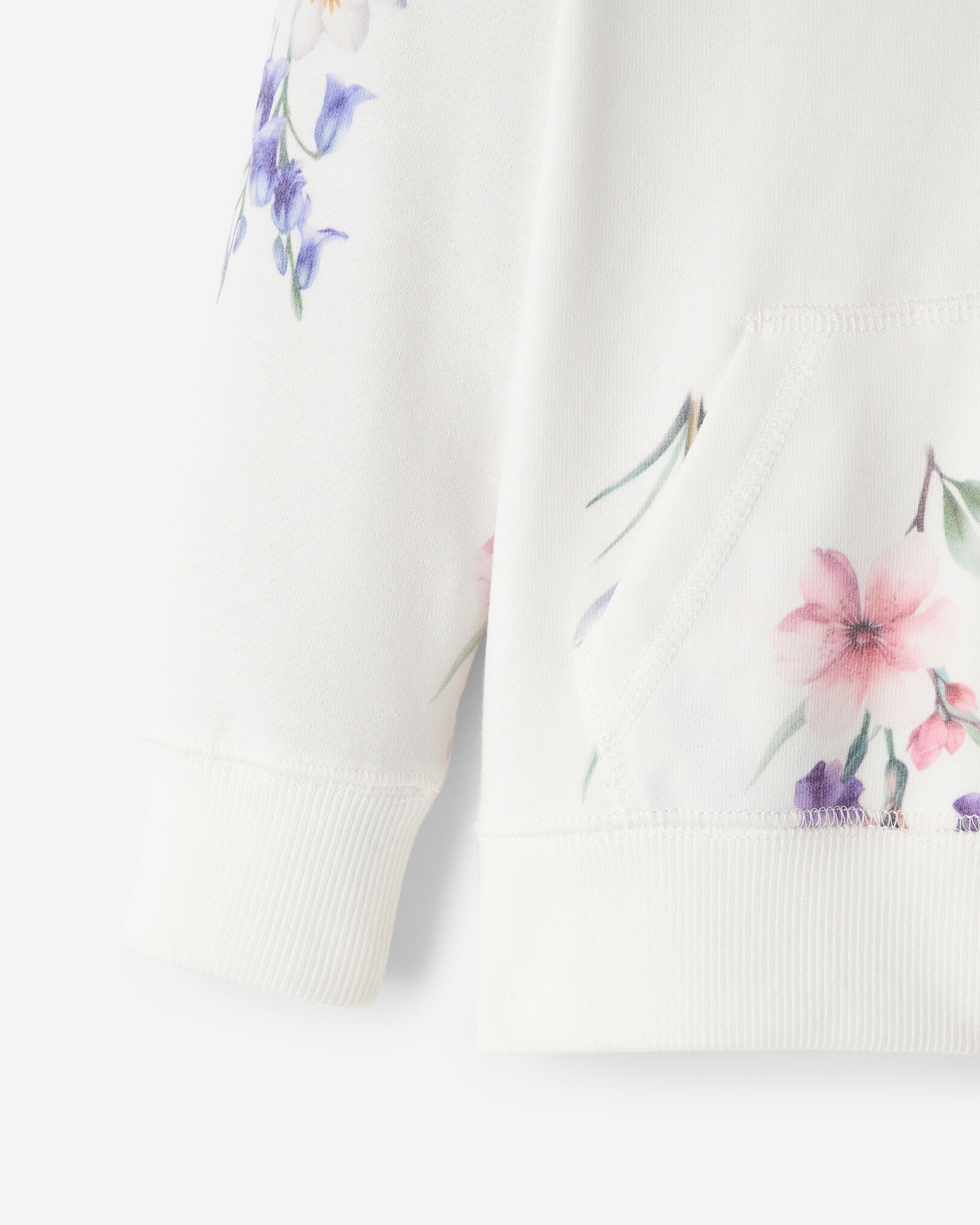Toddler Cooper Floral Full Zip Hoodie