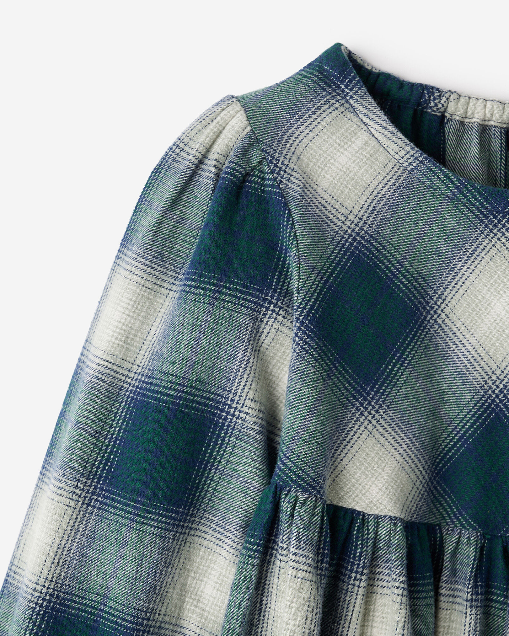 Toddler Girls Plaid Babydoll Dress