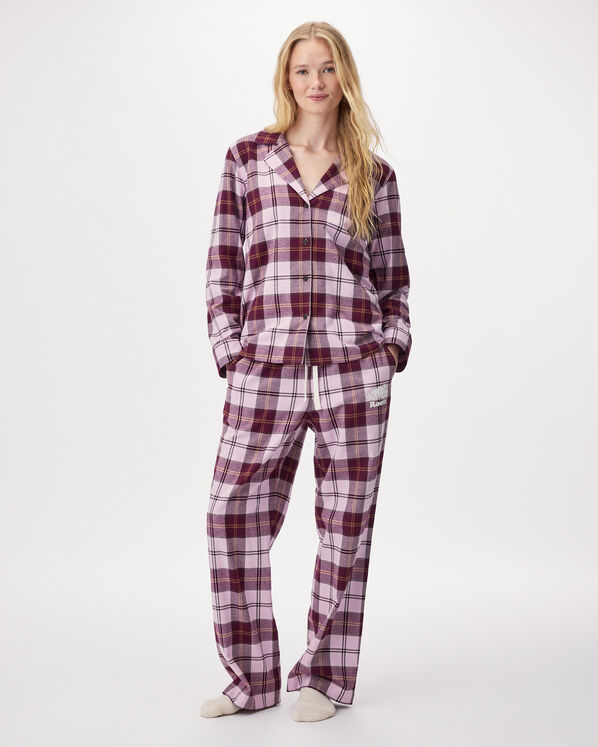 Pantalon de pyjama &agrave; carreaux pour femme