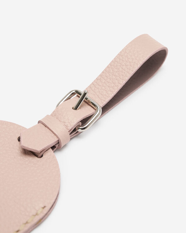 Étiquette de bagage en forme de cœur en cuir Cervino