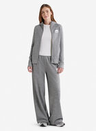 Pantalon &agrave; jambe large en molleton de coton bio Cooper