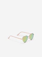 Kids Metal Heart Sunglasses