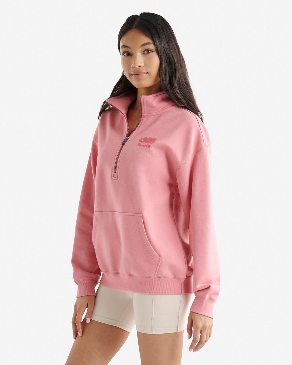 Organic Cooper Relaxed Half Zip Stein