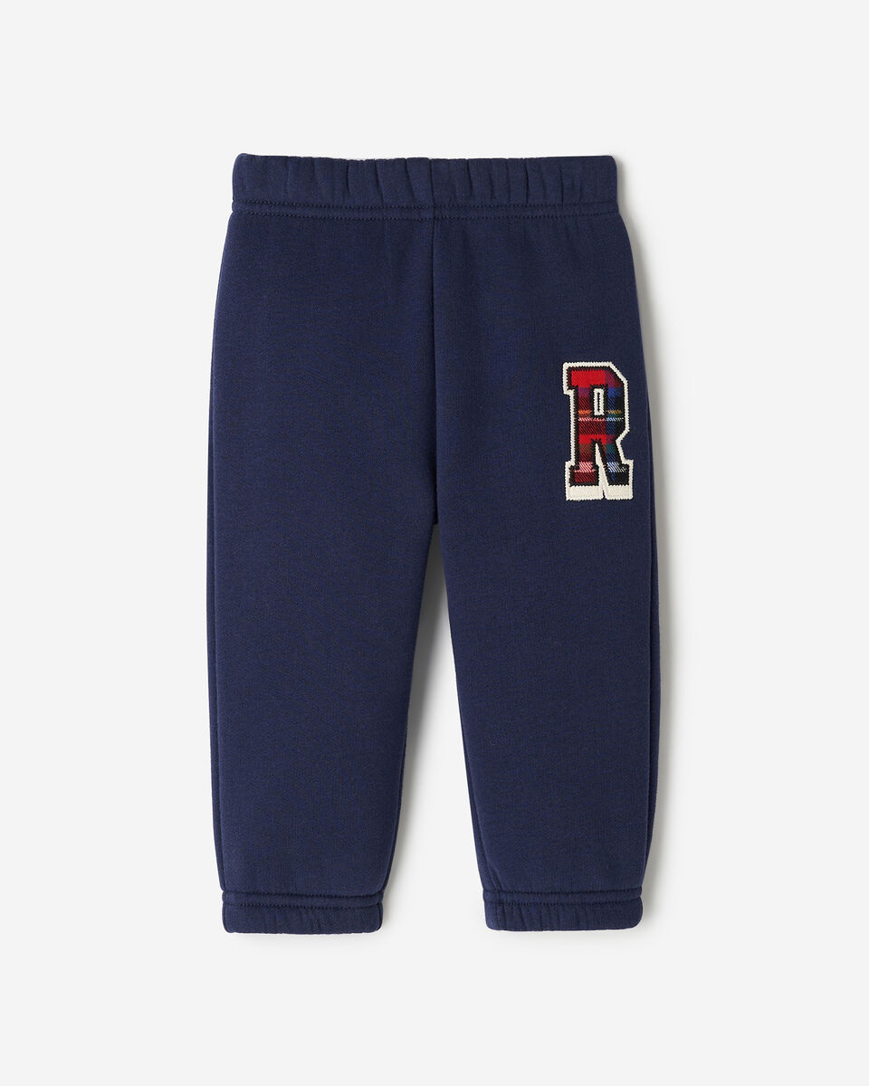 Pantalon en molleton avec appliqu&eacute; &agrave; carreaux pour b&eacute;b&eacute;s