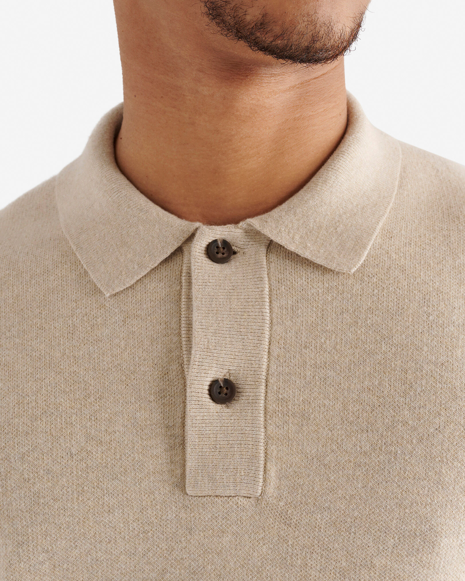 Severn Long Sleeve Sweater Polo