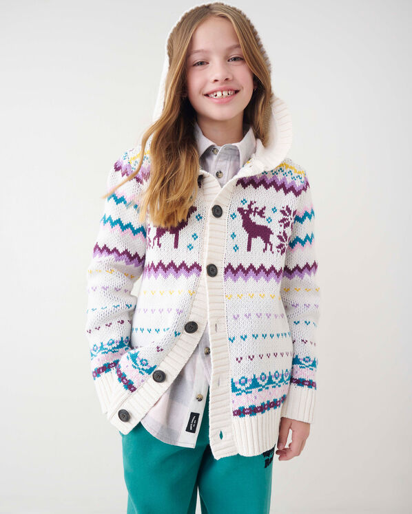 Kids Fair Isle Hoodie Sweater