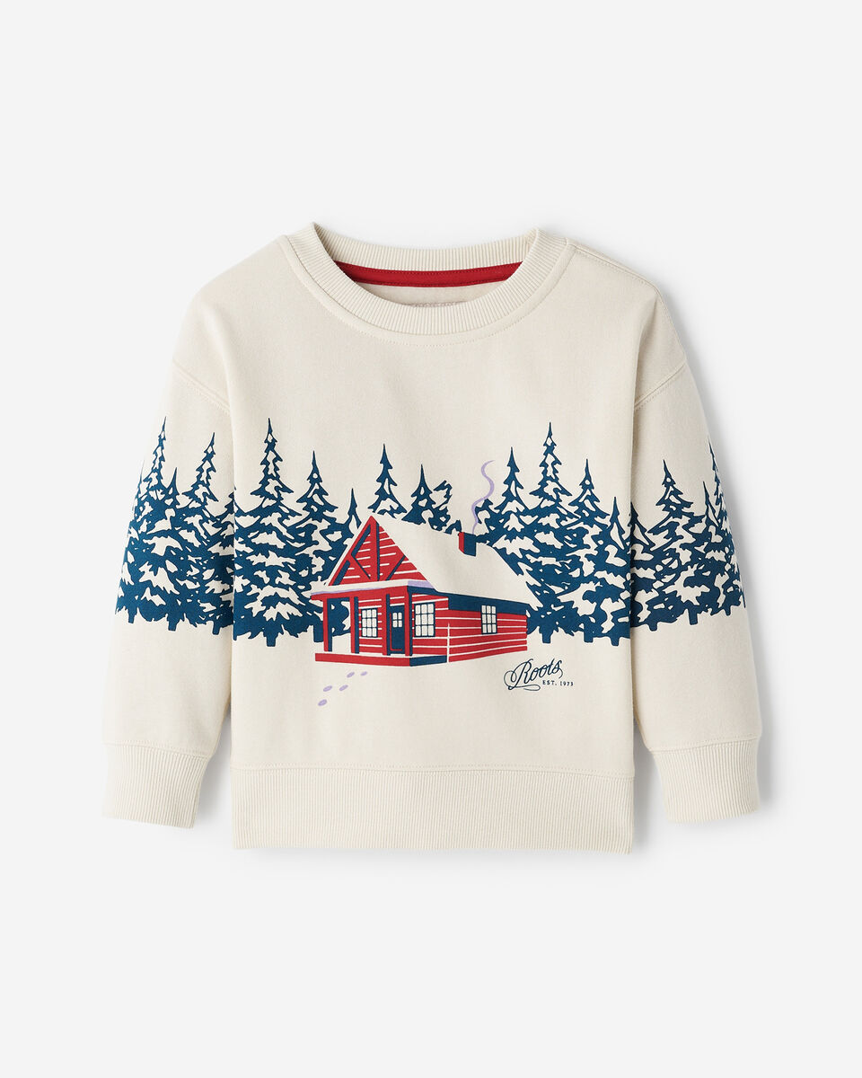 Toddler Cabin Landscape Crew Sweatshirt