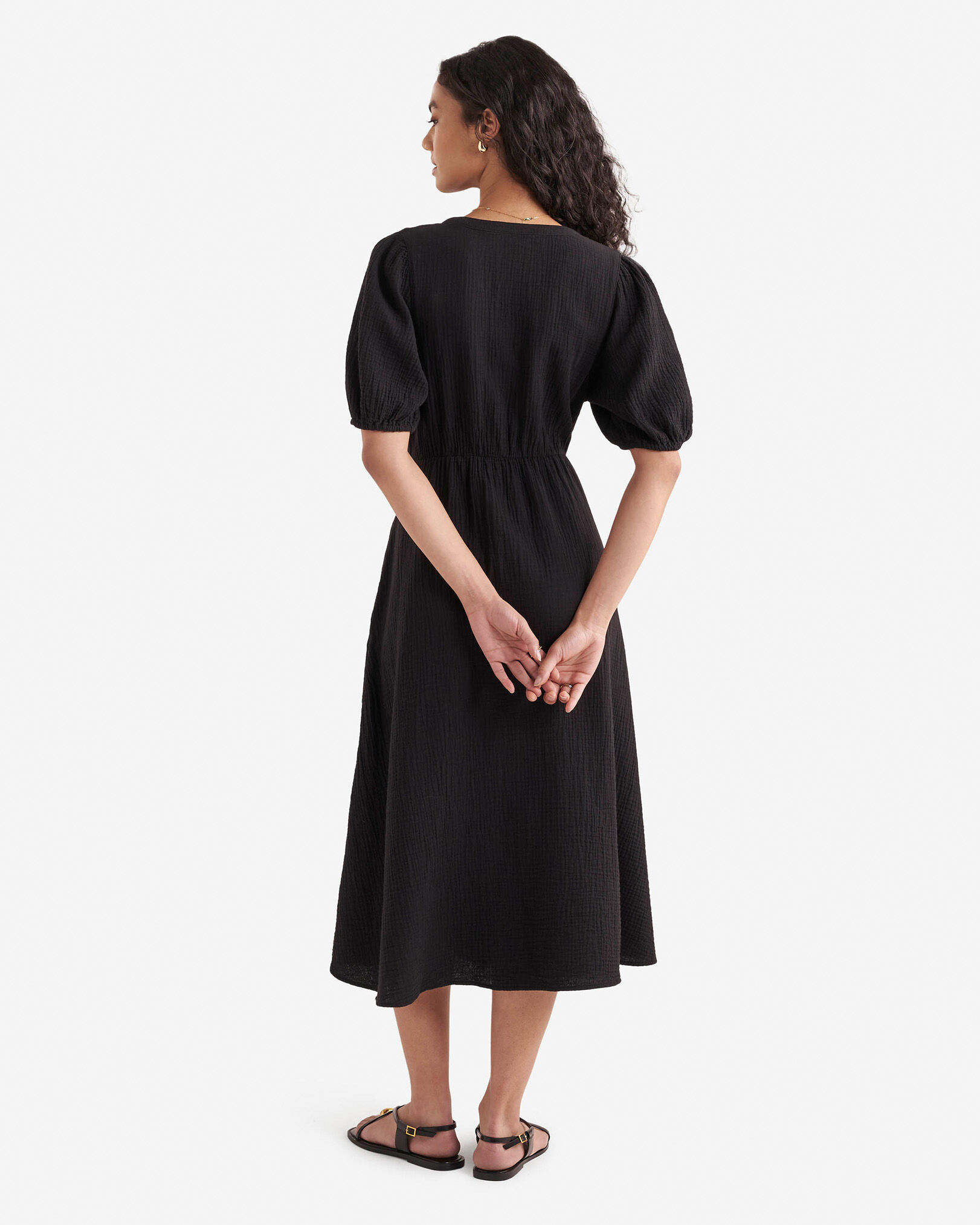 Isla Cotton Gauze Tea Dress