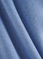 Chandail demi-glissi&egrave;re original &agrave; capuchon en jersey bouclette en coton bio