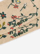 Chaussettes motif floral pour femme