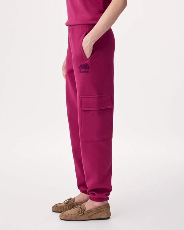 Pantalon cargo molletonn&eacute; en coton biologique Cooper