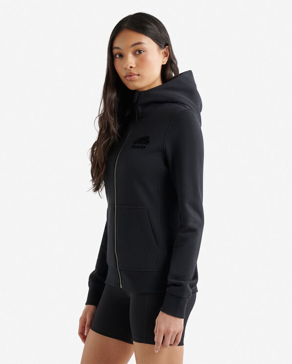 Chandail &agrave; capuchon et glissi&egrave;re ajust&eacute; en coton bio Cooper