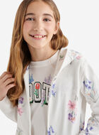 Kids Cooper Floral Full Zip Hoodie
