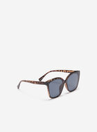 Plastic Oversized Square Tortoise Sunglasses