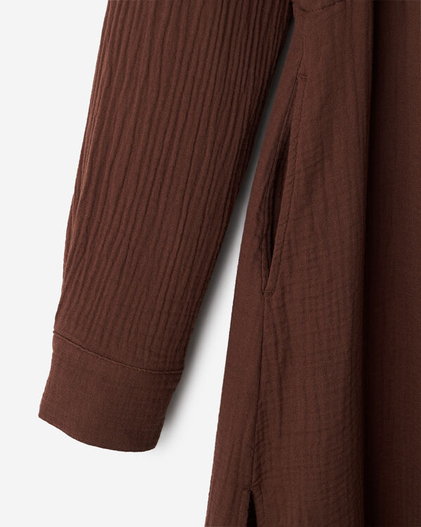 Robe chemise en gaze de coton Isla