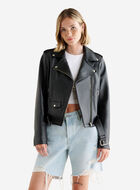 Blouson style moto classique en cuir Navigator
