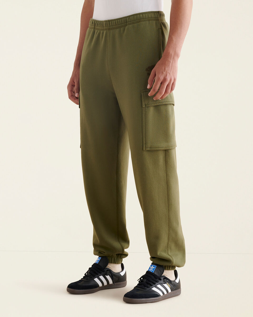 Pantalon cargo décontracté en molleton de coton bio Cooper