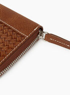 Zip Around Clutch Woven