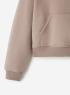 Chandail &agrave; capuchon en molleton nuage