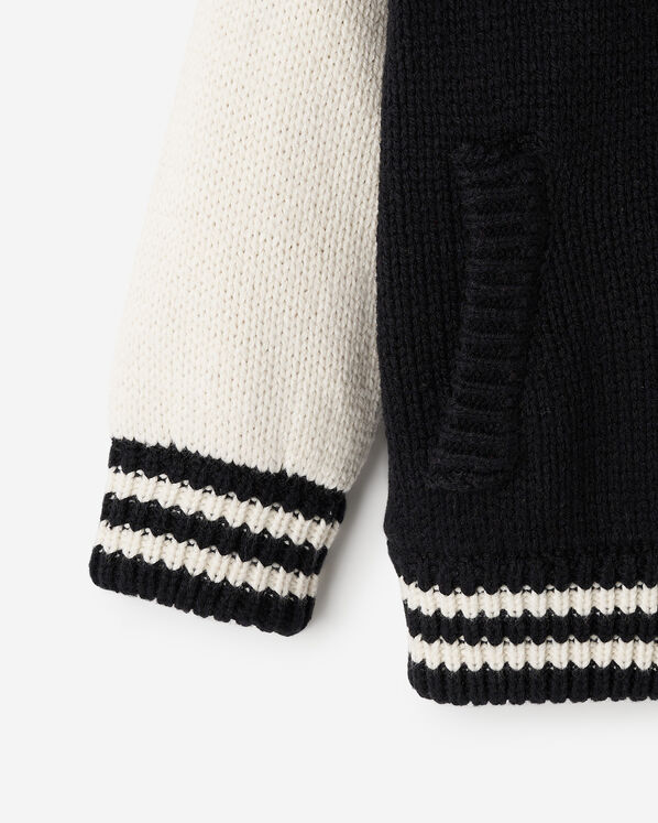 Baby Roots Knit Varsity Jacket