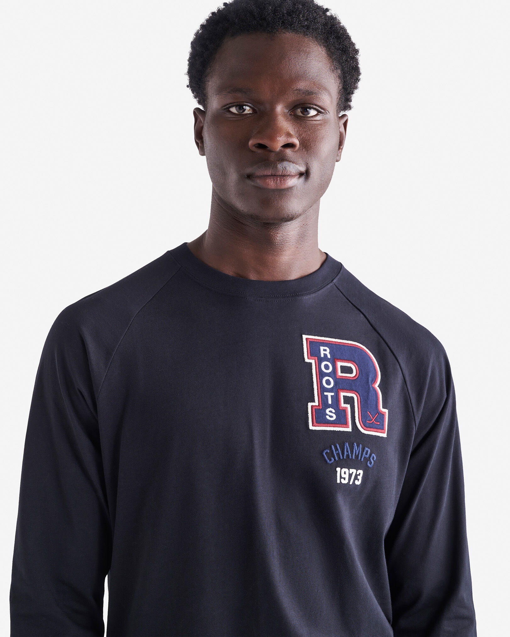 Mens 1973 Champs Raglan Long Sleeve T-Shirt