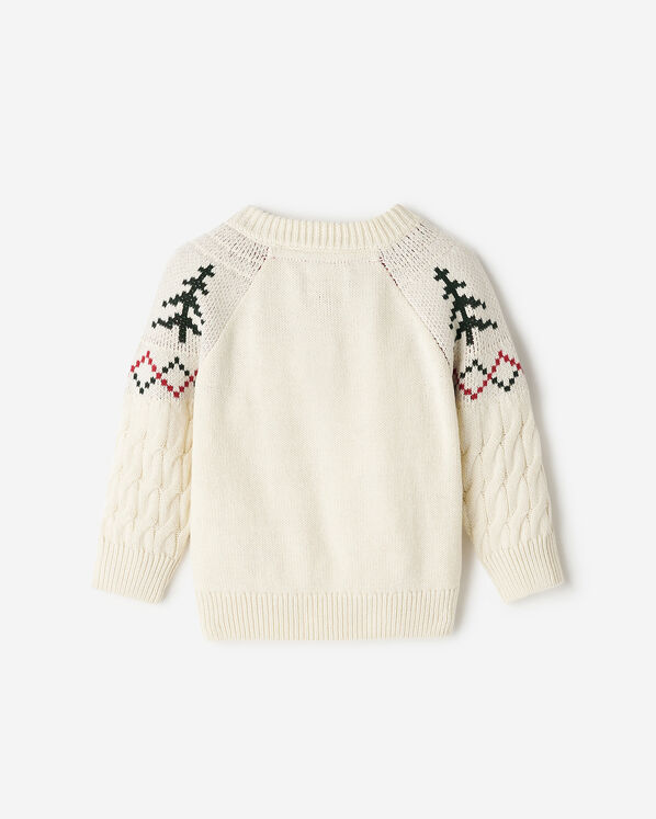 Baby Holiday Cable Sweater Crew