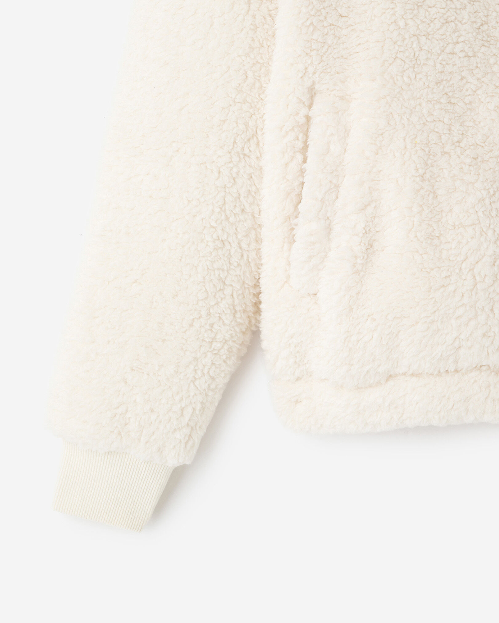 Chandail à capuchon et glissière en molleton style mouton Creekside pour enfants