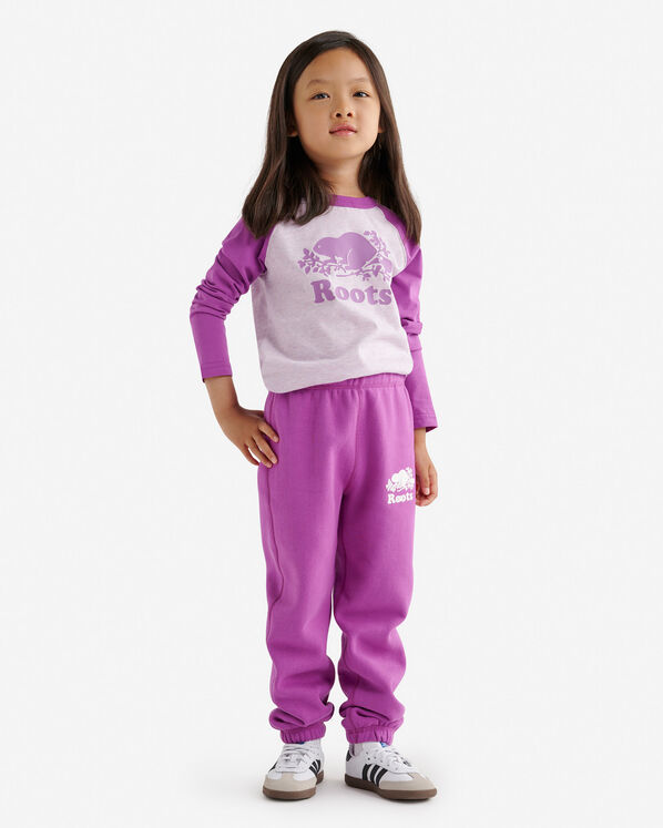 Pantalon original en molleton de coton bio Roots pour tout-petits